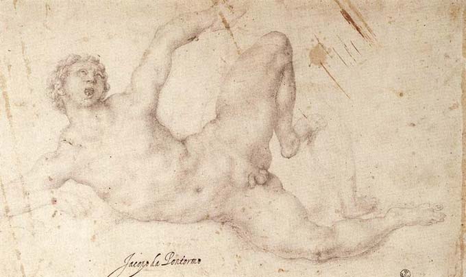 Pontormo, Jacopo Kicking Player